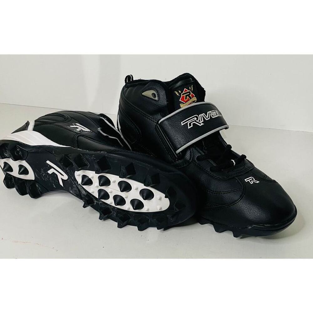 Rival Razor Mid Detach Football Cleat Black Size 9.5